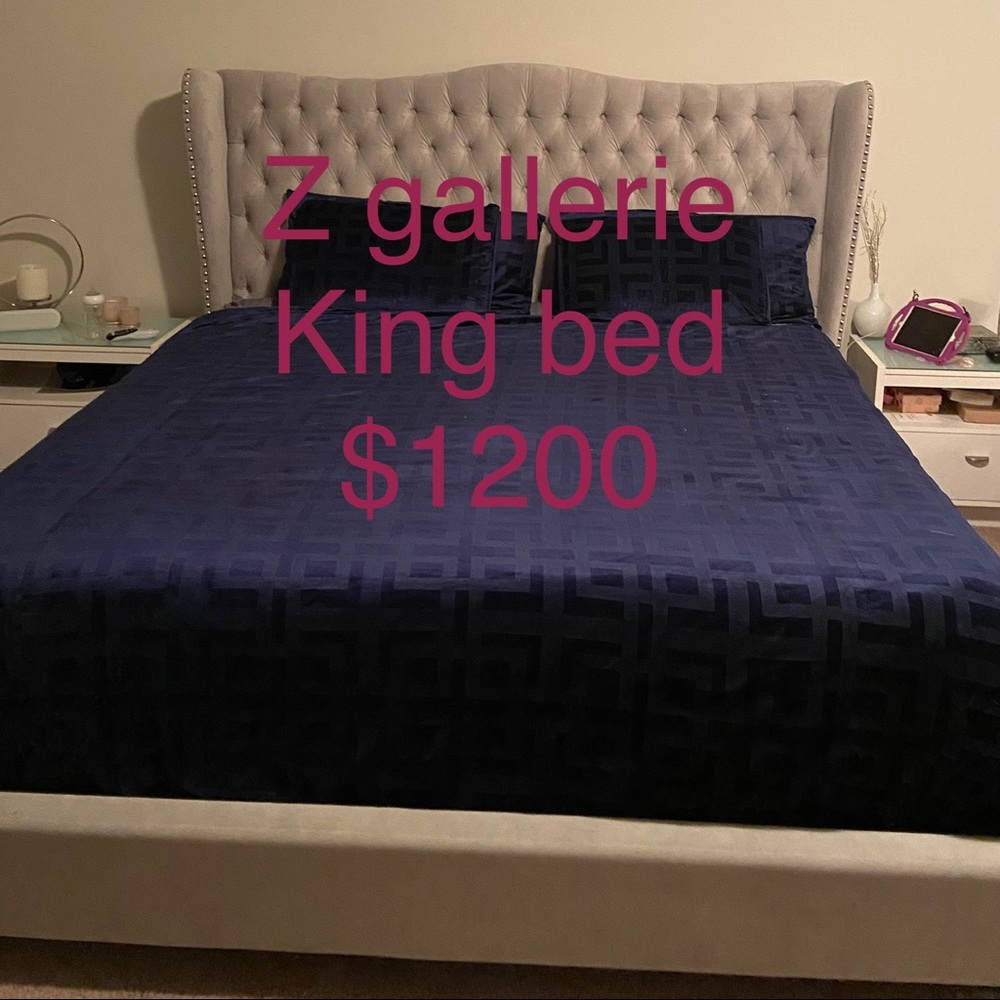 Z gallerie king size bed